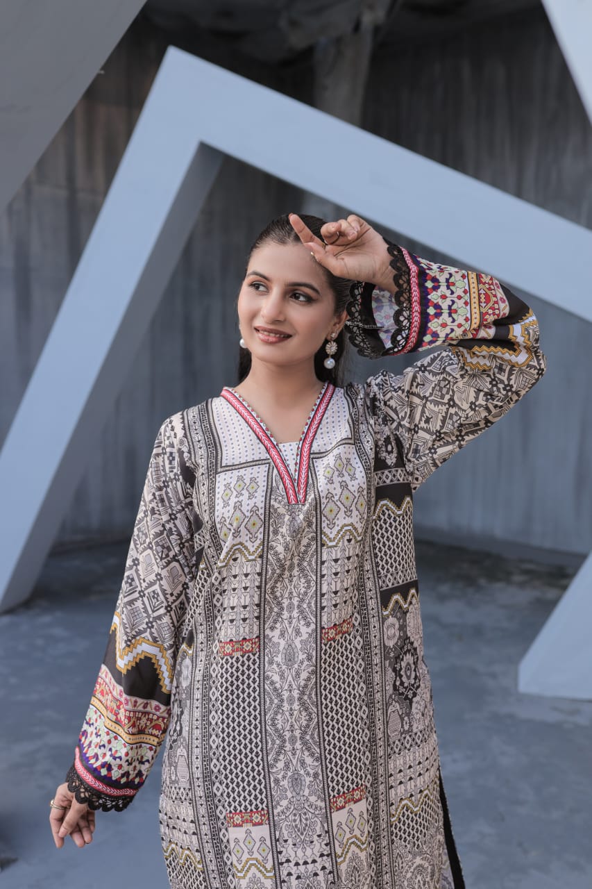 Silky Lawn Ready-to-Wear Outfit