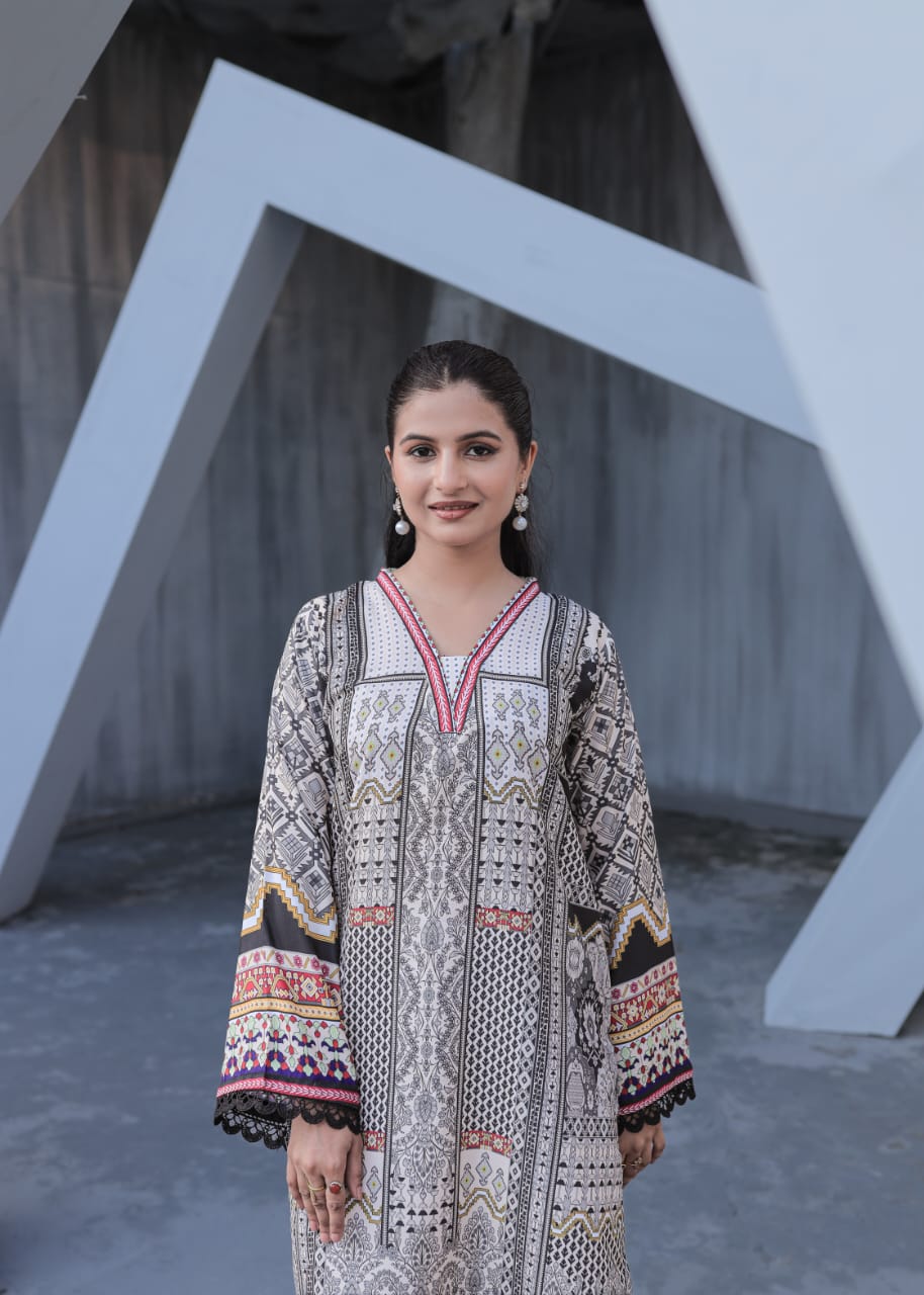 Silky Lawn Ready-to-Wear Outfit