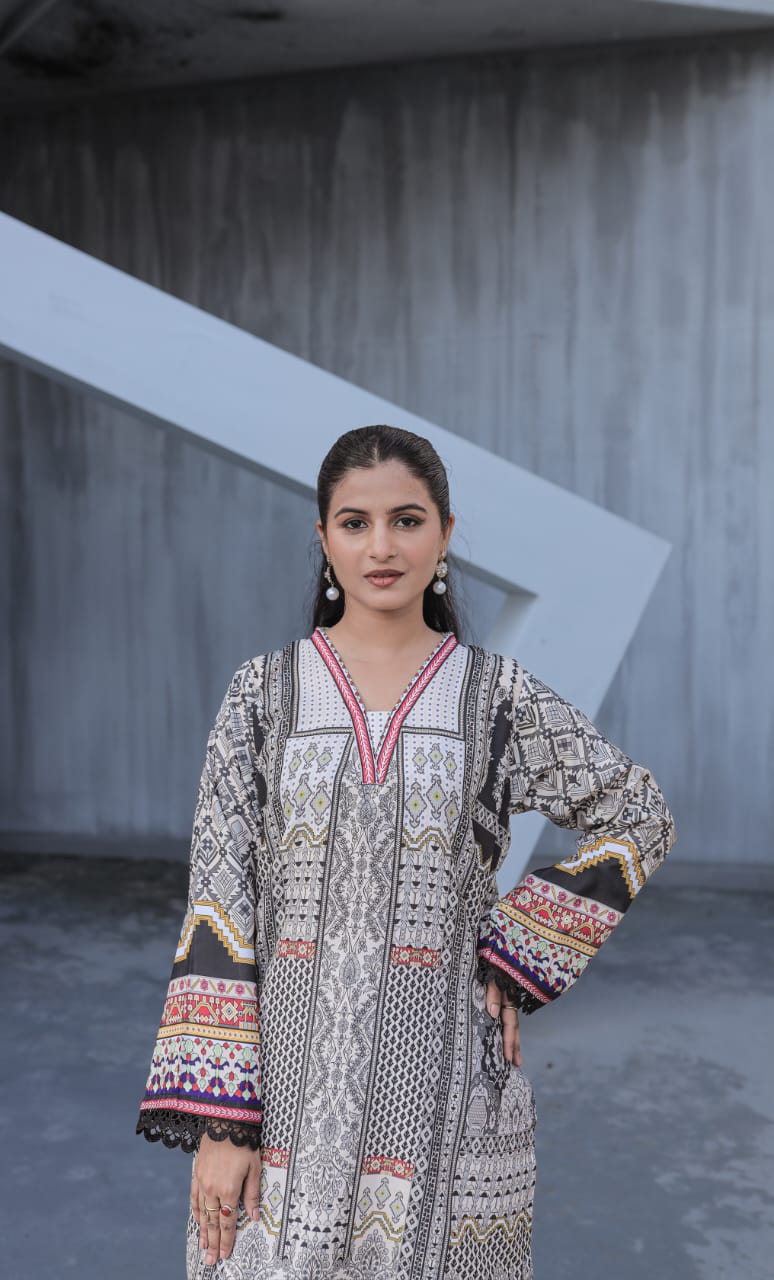 Silky Lawn Ready-to-Wear Outfit