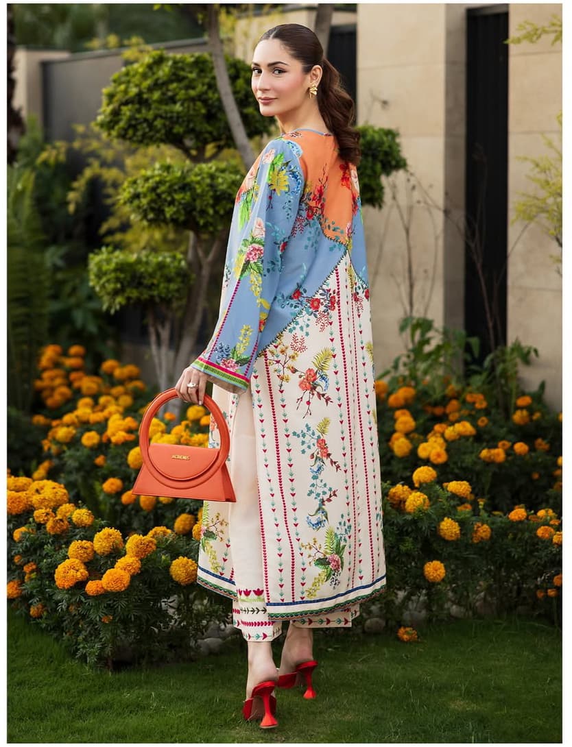 SUNSET BLOOM Co-Ord Set – Silky Lawn 2-Piece